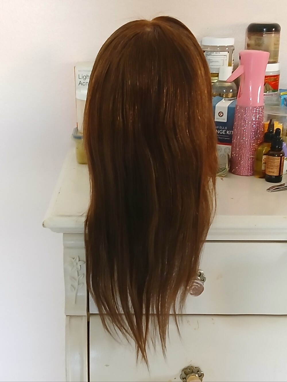 Chocolate Brown Human Hair Blend Lacefront (Free Gift) - Picture 5 of 8